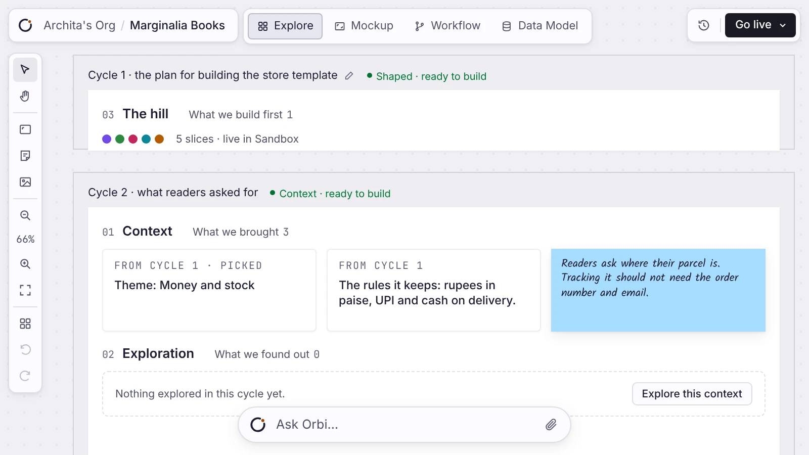 Grow: reader feedback becomes the next exploration cycle
