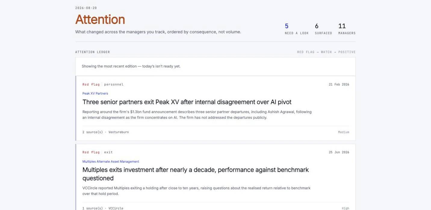 L’app CK News : une liste de signaux d’alerte classés par importance, chacun avec ses sources